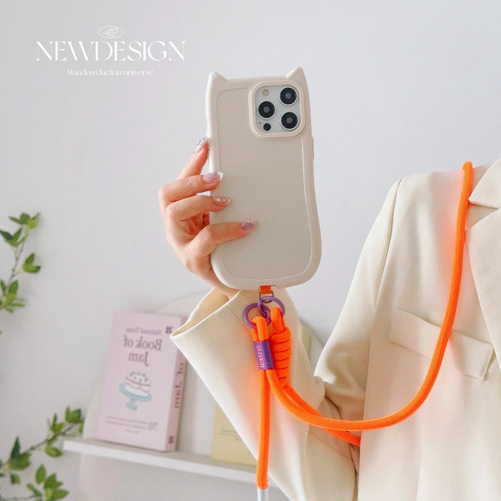 Crossbody Lanyard Neck Strap Case - Prosty, modny pasek na szyję z