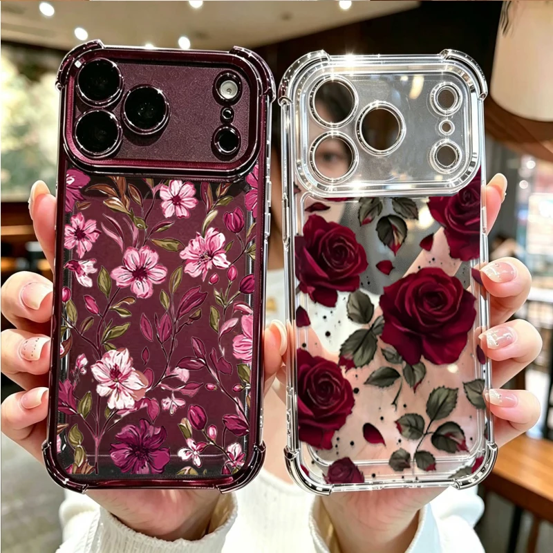 Vintage Floral Pattern Soft Case - Etui w stylu vintage z motywem