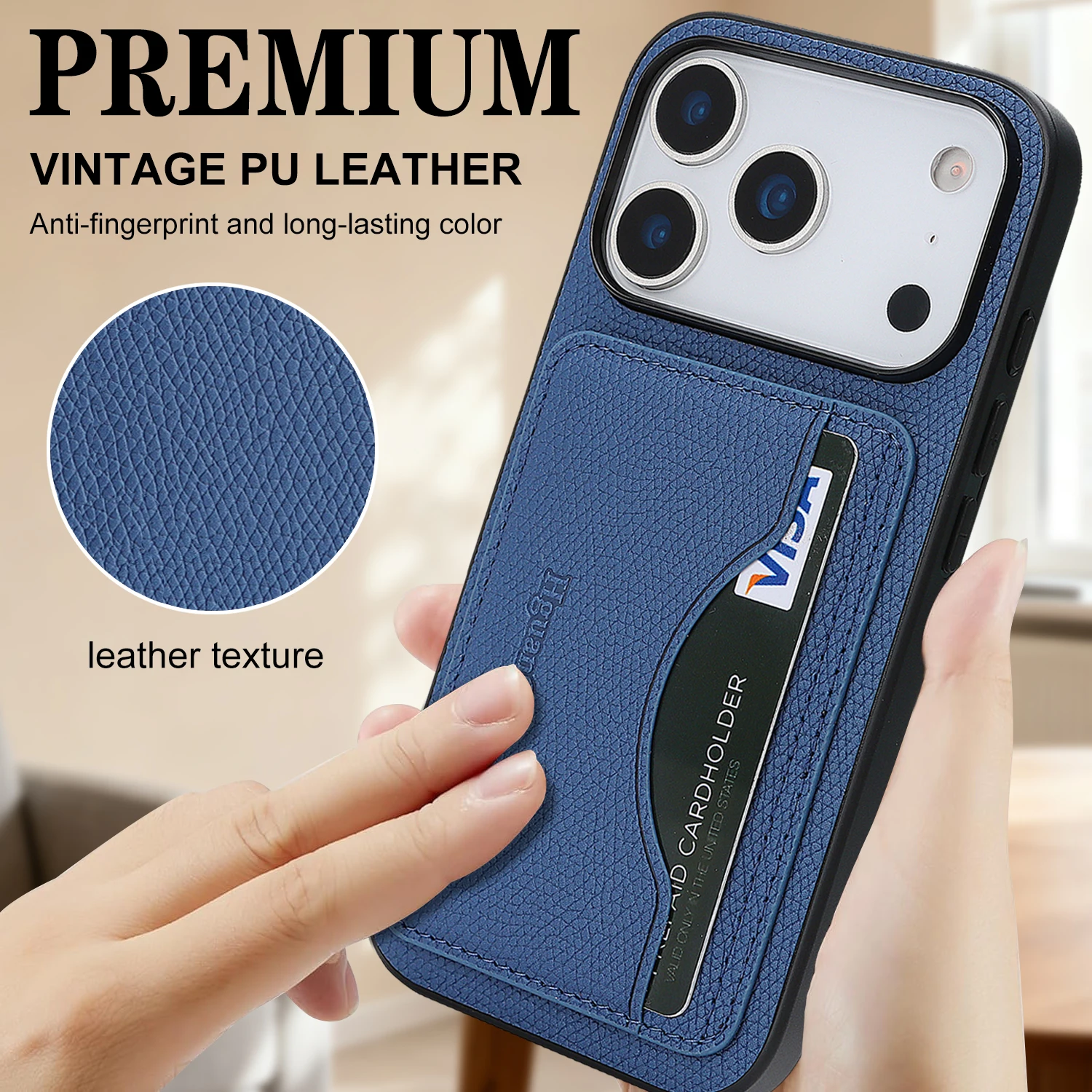 Skórzane etui z kieszonką na k – Leather Wallet Card Holder Phone Cover recenzja i cena