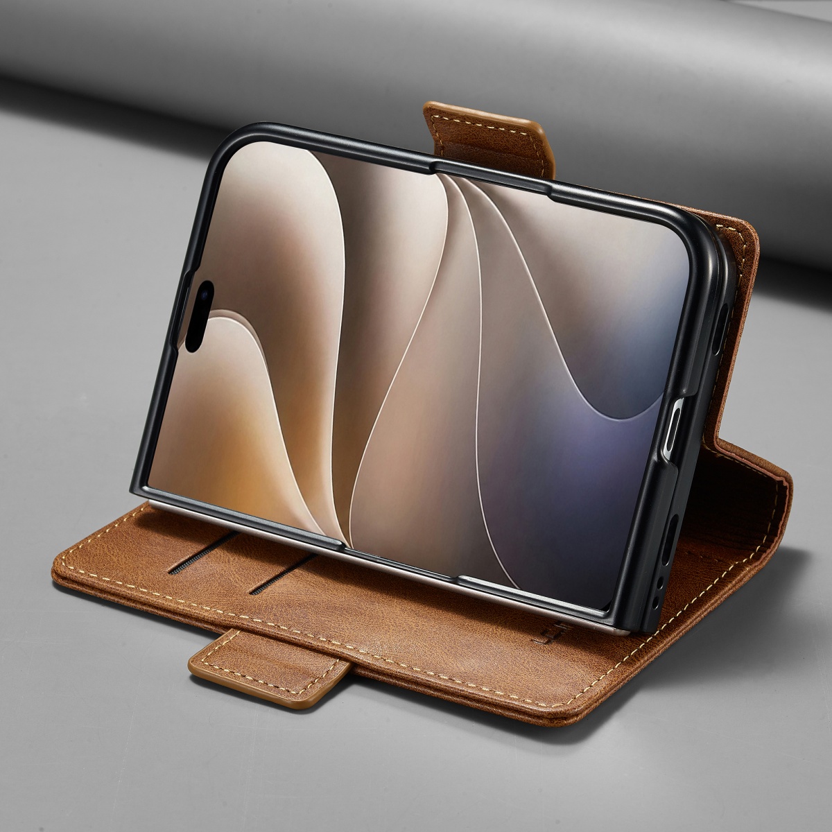 Portfel z blokadą RFID, etui n – Leather Wallet Card Holder Phone Cover recenzja i cena