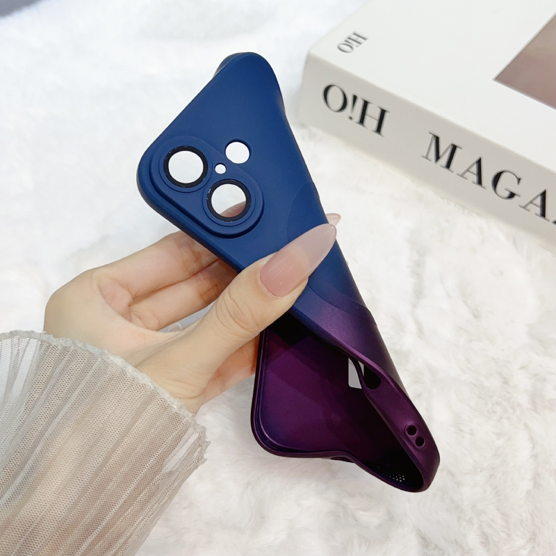 Luksusowe, gradientowe etui na – Liquid Silicone Magnetic Phone Case recenzja i cena