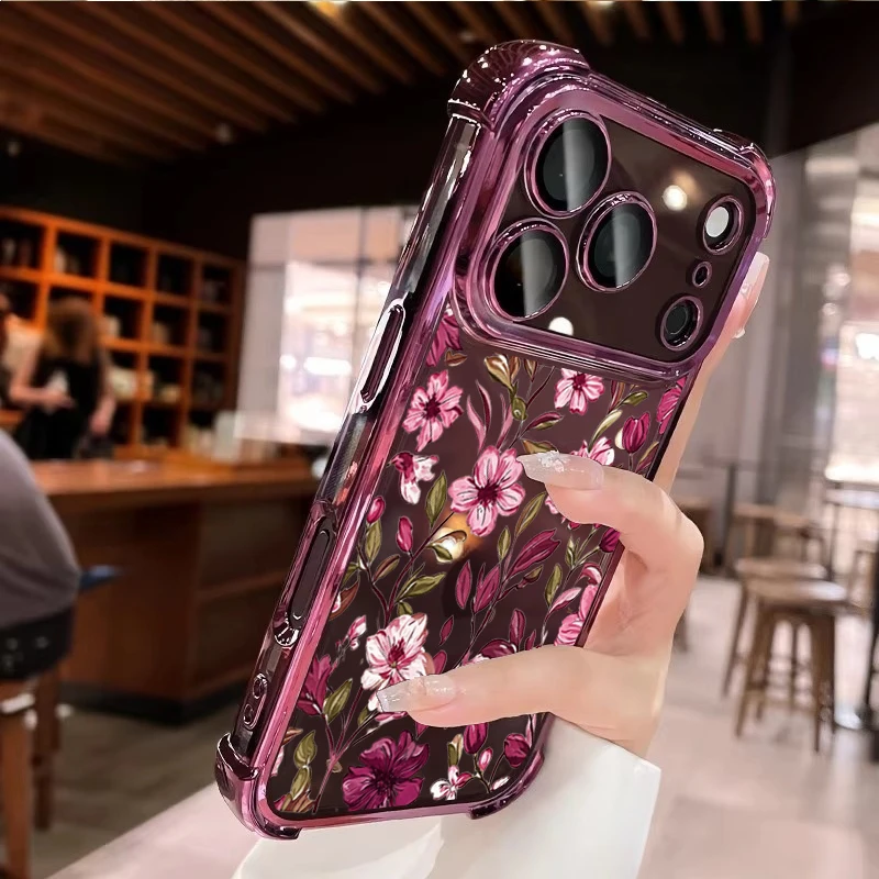Klasyczne etui w czerwony, kwi – Vintage Floral Pattern Soft Case recenzja i cena