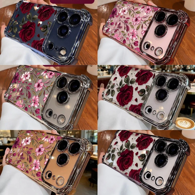 Klasyczne etui w czerwony, kwi – Vintage Floral Pattern Soft Case recenzja i cena
