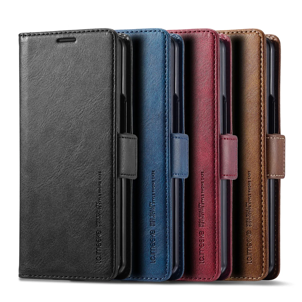 Skórzane etui na telefon Samsu – Leather Wallet Card Holder Phone Cover recenzja i cena